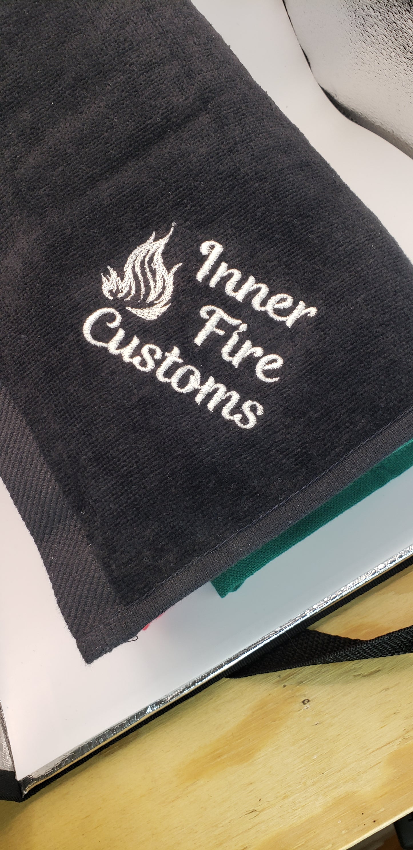Finger towel - custom embroidered