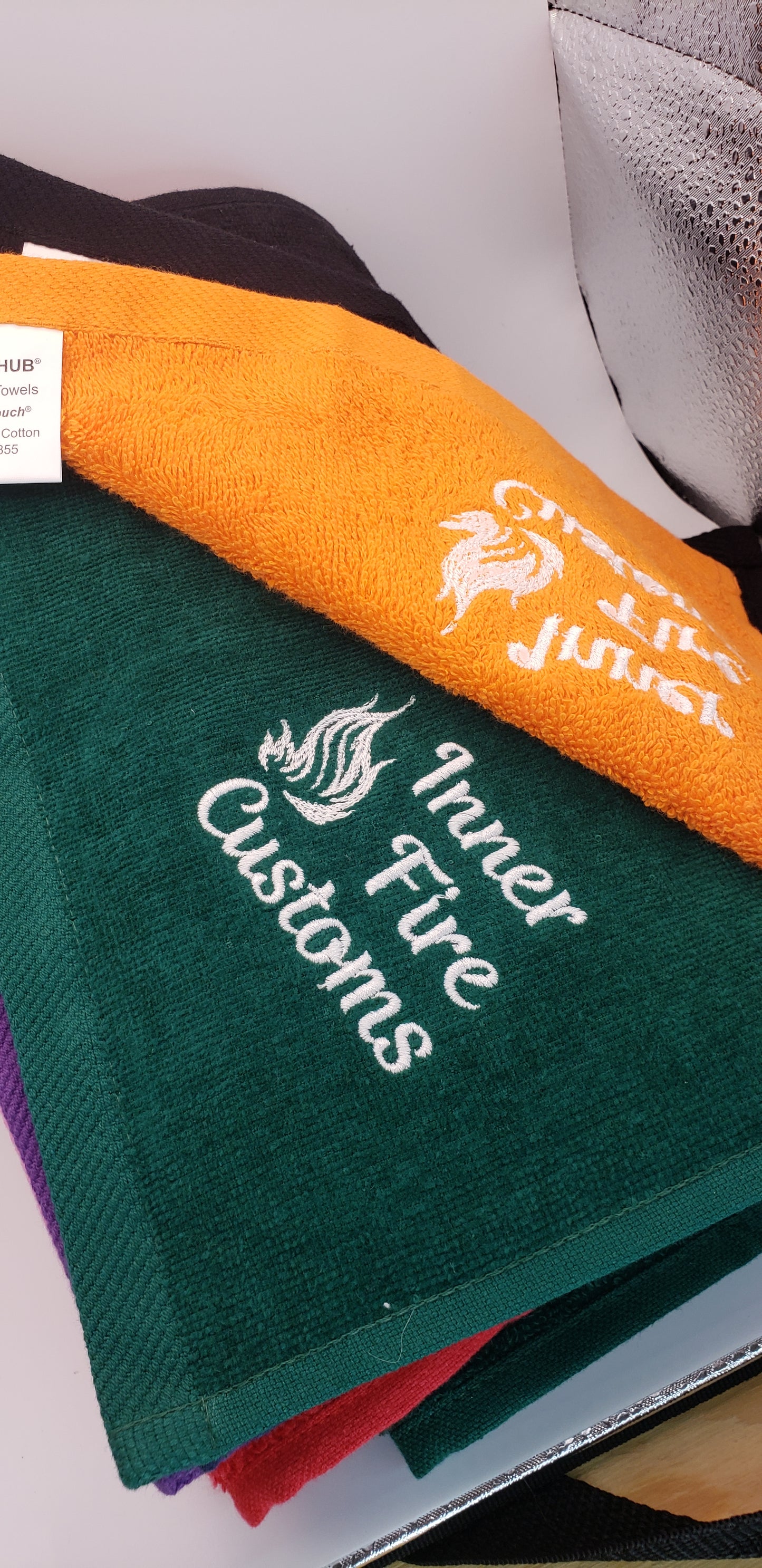 Finger towel - custom embroidered