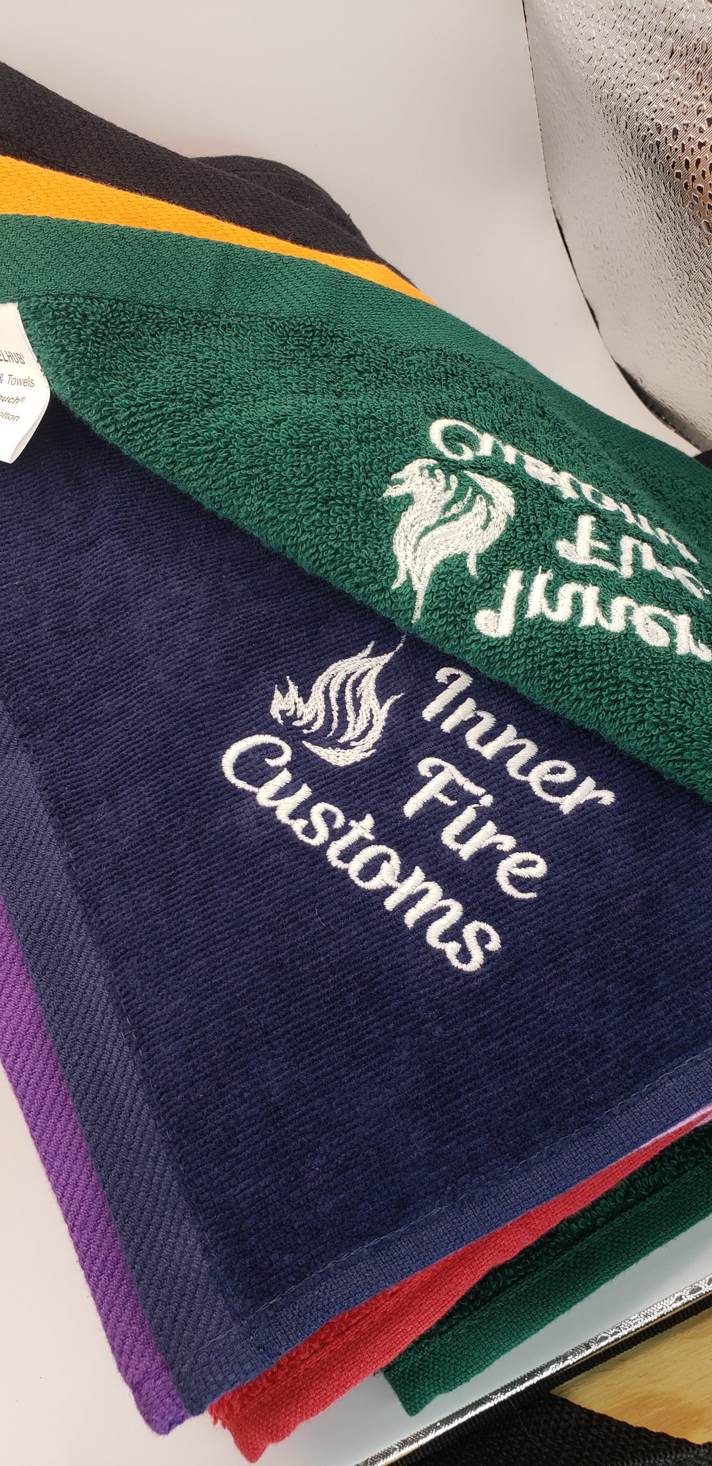 Finger towel - custom embroidered